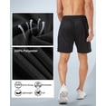 thumbnail image 5 of 5 Pack Gym Shorts Men 5 Inch Quick Dry Mesh Shorts Men Lightweight Training Athletic Running Shorts with Pockets, 5 of 6