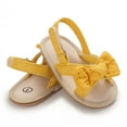 thumbnail image 5 of Zwiiyzr Unisex Baby First Walking Shoes 0-15 Months Infant Slingback Sandals Toddler Boys Girls Shoes Soft Sole Non-Slip Toddler Sandals Yellow, 5 of 9
