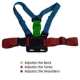 thumbnail image 3 of Nordic Flash Adjustable Chest Harness for GoPro Cameras, Black, 3 of 7