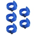 thumbnail image 1 of Unique Bargains 5 Pcs Sangles à Crochets et Boucles 1 Pouce x 31 Pouces Sangles de Fixation Réutilisables Attache de Câble (Bleu), 1 of 4