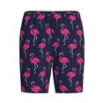 thumbnail image 4 of Wukai Cute Flamingo Men’s Short Pajama Pants With Pockets Soft Sleep Pj Shorts for Men-, 4 of 6