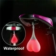 thumbnail image 4 of FZFLZDH Bike Balls Taillight Sparks Cycling Heart-Shaped Warning Light Creative Silicone Waterproof Night LED Blue Lights Bicycle Seat Back Egg Lamp, 4 of 5