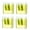 Yellow, variant on 4-Piece Transparent Dual-Hole Pencil Sharpener Set, Portable Manual Sharpener with Case for Kids & School, Compact Sharpener Set Ideal for Classroom & Colored Pencils