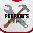 thumbnail image 4 of Inktastic Peepaw Grandpa's Little Helper Boys Baby Bib, 4 of 4