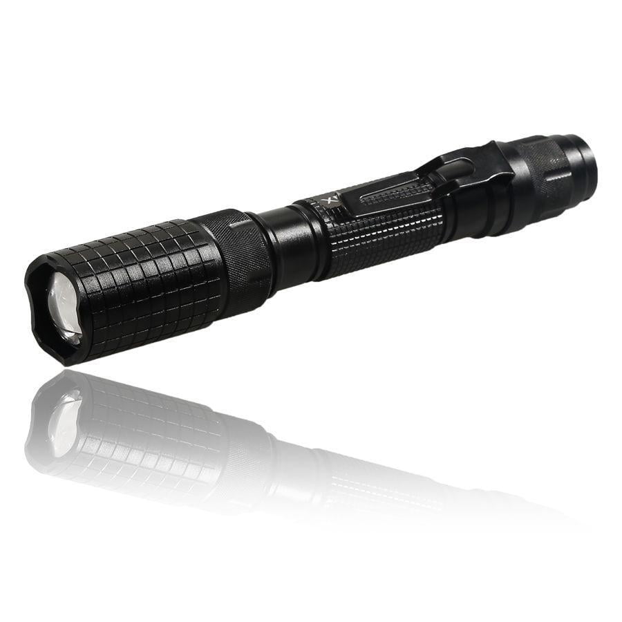 Security Flashlight Tactical T6 LED 150000LM 5-Mode Torch Lamp Battery Charger 