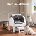 thumbnail image 6 of PetPivot AutoScooper 12 Self Cleaning Cat Litter Box, Automatic Litter Box with Open Top, Safety Sensors, Anti-Pinch, Easy Step, Grey, 6 of 9