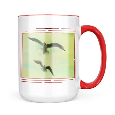 

Neonblond Gulls birds on the beach Mug gift for Coffee Tea lovers
