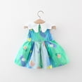 thumbnail image 4 of Felwors Robe d'Été Sans Manches à Volants Floraux pour Filles Robe de Princesse Robe de Danse Vêtements de Fête, 4 of 9