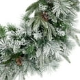 thumbnail image 6 of Northlight Real Touch™ Flocked Rosemary Emerald Angel Pine Artificial Christmas Wreath - 30-Inch,, 6 of 9