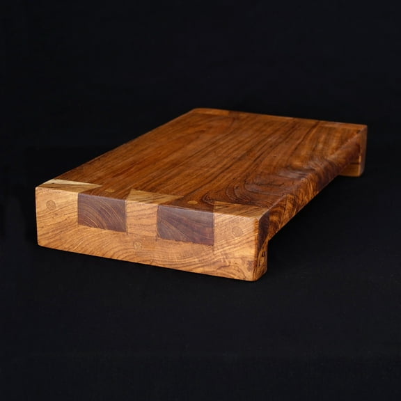 Rico & Plato Wasabi Teak Serving Platter | 13" L x 7 7/8" W x 2 1/6" H