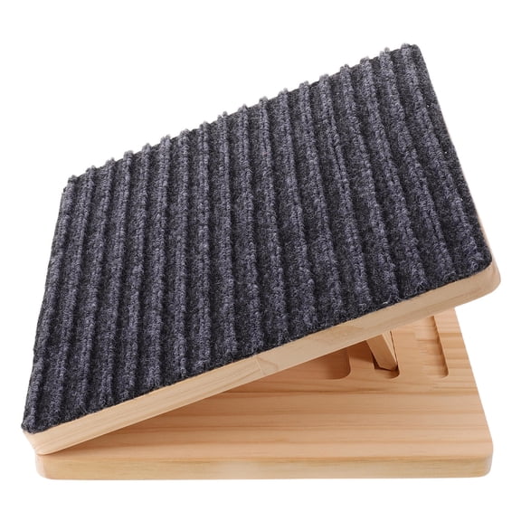 ELAYARD Adjustable Wooden Pet Stair Ramp Natural Wood 30x26x15cm with Resistant