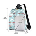thumbnail image 3 of FORMRS Women's Travel Backpack Purse Anti-Theft Hidden Pockets Casual Shoulder Bag, Blue Trains Pattern, 3 of 7