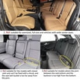 thumbnail image 2 of Pu Leather Car Seat Bottom Covers Protectors Include Pair Front Driver Seat Pad Mat and Rear Bench Cover Universal Fit % Vehicles, 2 of 9