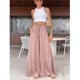 thumbnail image 5 of Pantalones De Pierna Ancha Para Mujer, Pantalones Sueltos Transpirables Para Citas En El Trabajo, 5 of 7