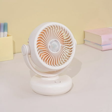 

Home Office Camping Multi-Functional Portable Fan Night Lighting Can Be Hung with Three-Speed USB Fan White