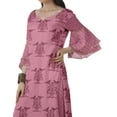 thumbnail image 5 of Moomaya Women's Printed Indian Ethnic Clothing Set-Printed Kurta w/ Pants, Designer Tunic Dress, 5 of 9