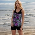 thumbnail image 6 of Blmnix Modest Swimsuits Women Bathing Suits Two Piece Long Torso Swimsuits Swimwear Crew Neck Womens Tummy Control Swimsuits,S, 6 of 8