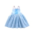thumbnail image 2 of ATAIKU 1-4T Blue Princess Dress Up Aprons Dress for Toddler Baby Girls, 1PCS Waterproof Mess Play Clothes Halloween Gift, 2 of 10