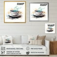 thumbnail image 4 of Designart "Delight of Red Chinese Teacup III" People Framed Wall Art Decor - Global Grey China Art Hallway Framed Wall Art Decor, 4 of 6