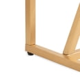 thumbnail image 4 of Kate and Laurel Kaya Modern Glam Console Table, 30 x 30 x 10, White and Painted Gold, Rectangle Two-Tone Entryway Table with Geometric Metal Base and Mixed Materials Design, 4 of 7