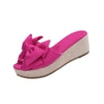 thumbnail image 2 of ATENAR Sandals for Women Fashion Solid Color Womens Sandals Outdoor Shoes Women Hot Pink 6, 2 of 9