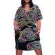 thumbnail image 1 of Vestido holgado de estilo de fiesta para mujer ropa de noche de lujo con bolsillo color negro arcoíris ropa de verano, 1 of 6