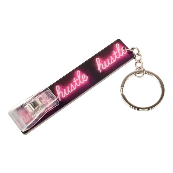 FRCOLOR  Card Extractors Puller for Long Nails Cute Keychain Rings Safety