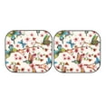 thumbnail image 3 of Uemuo Watercolor Floral With Butterflies Printed 2 PCS Car Windshield Sun Shade, Auto Sun Heat and UV Rays Blocker, Foldable Automotive Front Window Sunshade Protector, 3 of 7