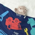 thumbnail image 2 of Naloa Colorful Excavator Dog Blanket, 3 Sizes Cat Blanket for Indoor Cats Large Medium Small Dog Gifts-Large, 2 of 8