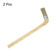 thumbnail image 3 of Uxcell Paint Brush 2Pcs 1" Brush Width Reusable Variety Angled Bend Brushes Radiator Paint for All Latex Oil Painting Furniture Walls Treatment, Brown, 3 of 6