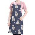 thumbnail image 5 of West Highland White Terrier Apron-Garden Aprons for Women with Pockets-Cotton Linen Waterproof Kitchen Cooking Gardening Aprons Adjustable for Kitchen,Cooking,BBQ and Salon 33x27 Inch, 5 of 7