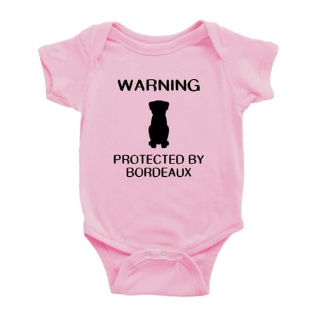 

Warning: Protected by A Bordeaux Dog Funny Baby Bodysuit Newborn Clothes (Pink 18-24 Months)