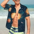 thumbnail image 5 of Lsque Solar System And Planets pattern Hawaiian Shirt for Men, Unisex Summer Beach Casual Short Sleeve Button Down Shirts-X-Large, 5 of 9