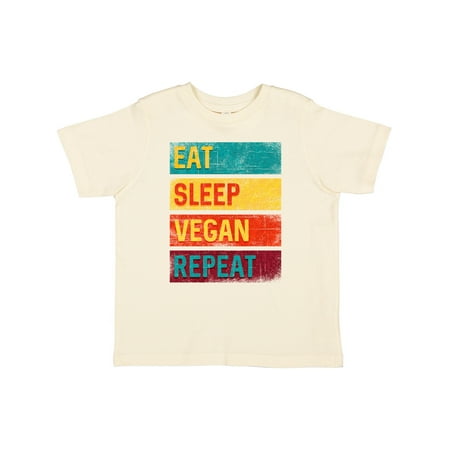 

Inktastic Vegetarian Eat Sleep Vegan Repeat Gift Toddler Boy or Toddler Girl T-Shirt