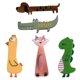 thumbnail image 1 of 5pcs Lovely Girls Kids Hair Clips Cartoon Pattern Hairpin Kids Hair Clips Girls Hairpins Animal Shaped (Random Color and Style), 1 of 3