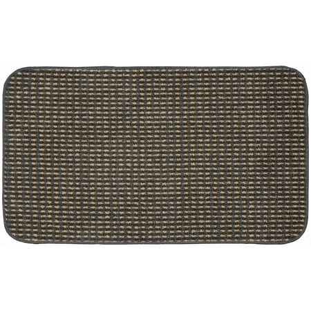 Garland Rug Berber Coloriations 24 in. x 40 in. Kitchen Rug Cinder Gray
