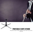 thumbnail image 3 of Flute Stand Portable Foldable Clarinet Holder Rack Musical Instrument Parts, 3 of 8