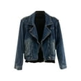 thumbnail image 1 of DecSea Men's Rugged Wear Button Down Denim Jacket Fashion, Classic Long Sleeve Jean Jacket, 1 of 5