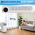 thumbnail image 4 of 3-in-1 Portable Air Conditioner 8000 BTU - Cools Rooms up to 350 Sq. Ft. - Dehumidifier & Fan Modes - Quiet Operation, Remote Control, LED Display, 24H Timer, Easy Window Kit - Ideal for, 4 of 8
