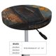 thumbnail image 4 of Disketp Rustic Cabin Autumn Forest Funda Redonda para Taburete, Funda de Cojín para Silla de Bar Suave y Elástica-13 inch, 4 of 7