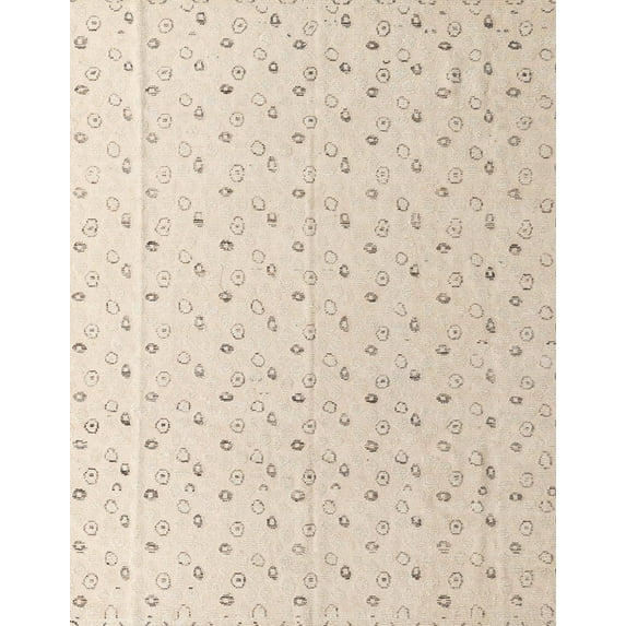 Ahgly Company Indoor Rectangle Abstract Light Orange Gold Solid Area Rugs, 7' x 9'