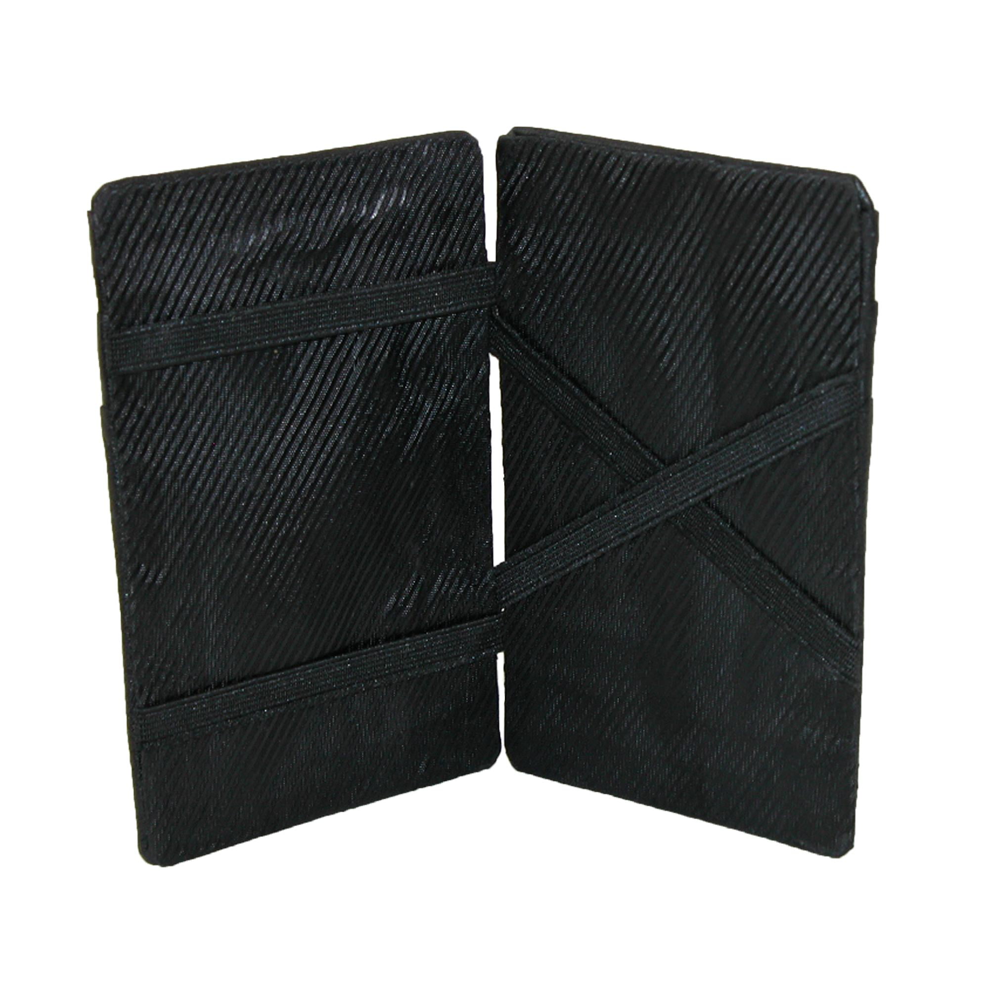 Paul & Taylor Men's Leather Compact Magic Elastic Band Organizer Wallet