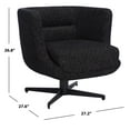 thumbnail image 3 of SAFAVIEH Wexler Tufted Accent Chairs, Black/Black (27.2 in. W x 27.6 in. D x 26.8 in. H), 3 of 12