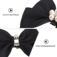 thumbnail image 5 of ifundom 1 Pair Elegant Black Bow Shoe Clips Decorative Accessories for Pumps and Heels, 5 of 6
