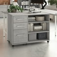 thumbnail image 3 of Bush Business Furniture Hustle Office Storage Cabinet in Platinum Gray, 3 of 7