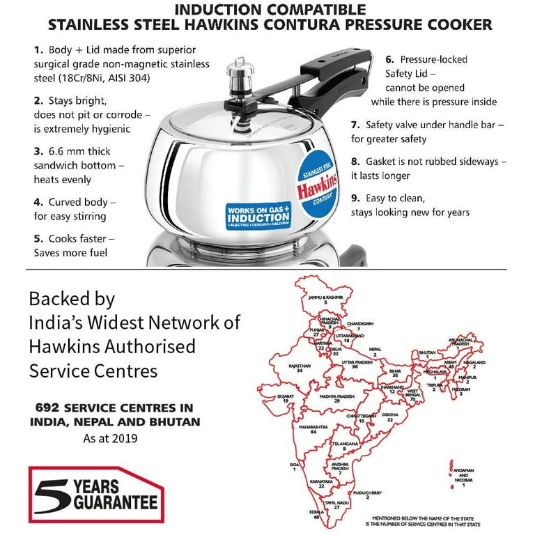 Hawkins contura steel online cooker