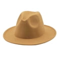 thumbnail image 1 of Sombrero Fedora Zulema Patchwork Térmico Engrosado Ancho Rojo, 1 of 8