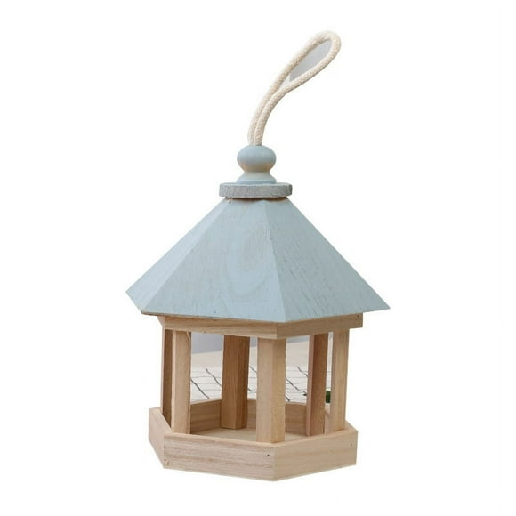 ShenMo 1pcs Wooden Bird Nest Outdoor Bird Cage Parrot Sparrow Bird Breeding Box Wooden Birds Ornament Nest for Birds with Zinc Roof