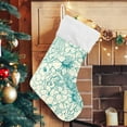 thumbnail image 5 of Coolnut 17.7 Inch Christmas Stockings, 1 PCS Blooming Garden Flowers Presonalized Large Stocking Sock for Family Holiday Xmas Party Decorations, 5 of 7