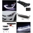 thumbnail image 2 of Spec-D Tuning Black LED Projector Headlights + 8-LED Bumper Lamps Compatible with Hyundai Elantra Left + Right Pair Headlamps Assembly, 2 of 2